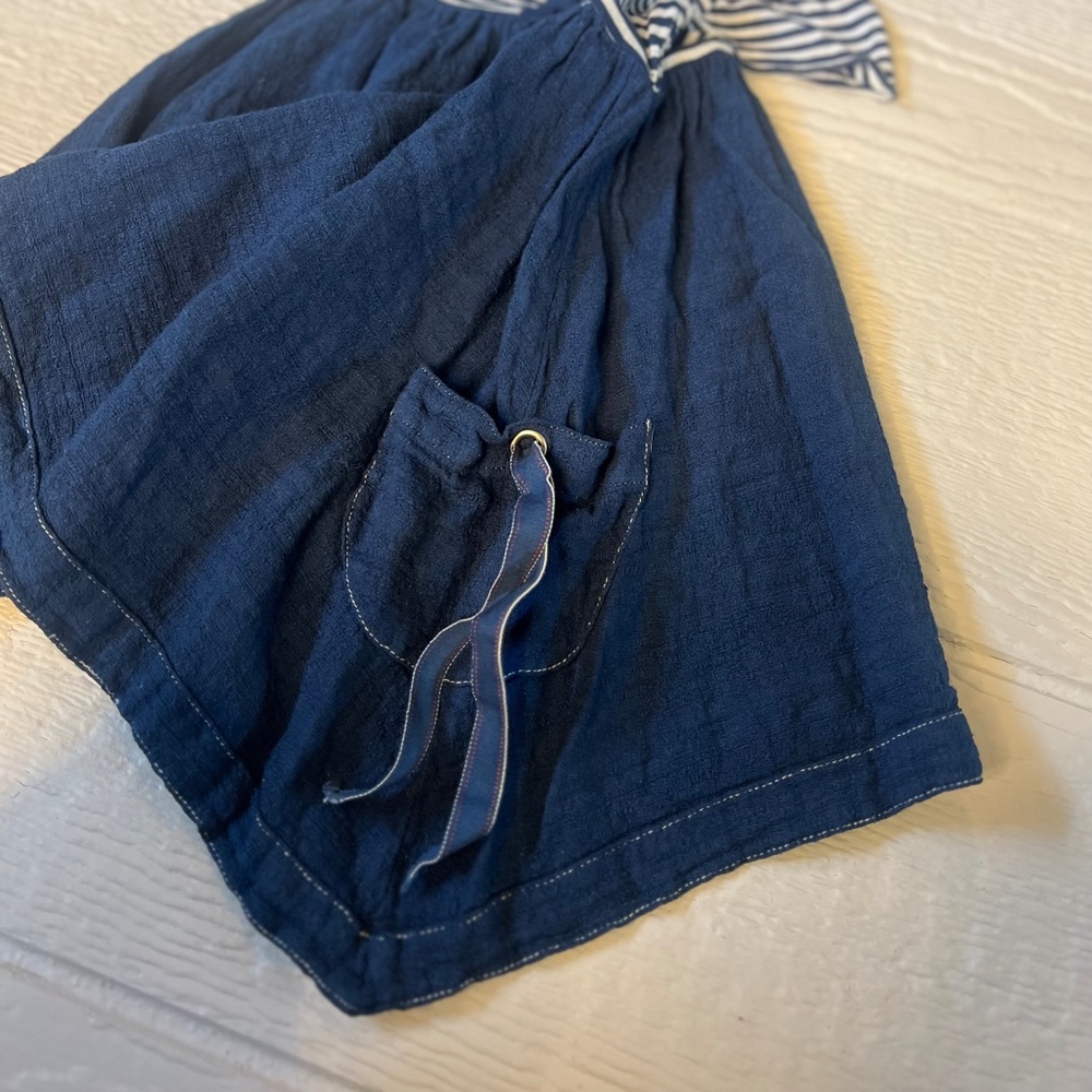 EUC {Luna Luna Copenhagen} Navy & White Striped Sailor Swing Dress | Girls 3T - Picture 6 of 15